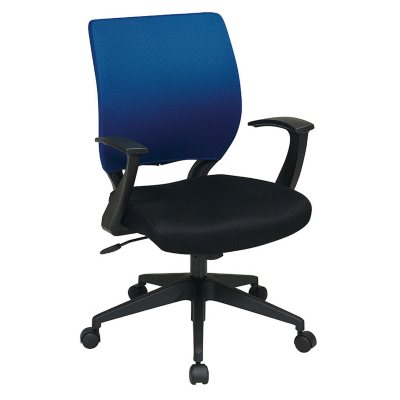 Office Star Mesh Chair Cover for Screen-Back Task Chair - Blue