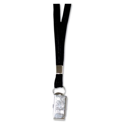Advantus - Deluxe Lanyards, Clip Style, 36" Long, Black - 24/Box