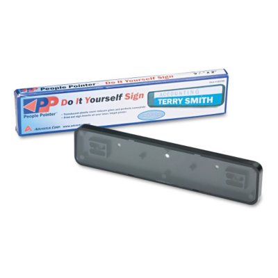 DIY Plastic Sign, 9-1/2w x 2-1/2h, Black
