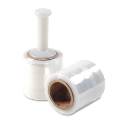 Advantus 80-Gauge Stretch Film, 5w x 1000 Ft., 12 Rolls and 1 Dispenser/Carton