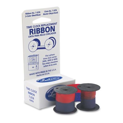 Lathem Time - 72CN Ribbon - Blue/Red