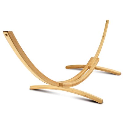 15' Cypress Wood Arc Design Hammock Stand