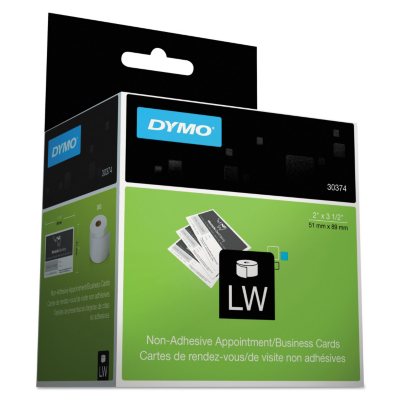 DYMO - Business/Appointment Cards, 2 x 3 1/2, White -  300/Box