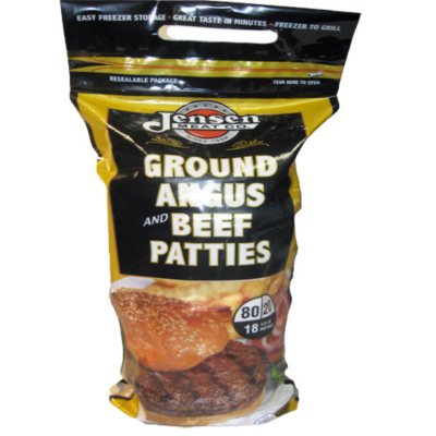 Jensen Ground Angus & Beef Patties - 18 ct.