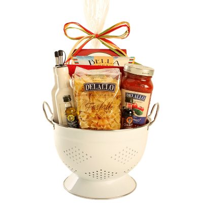 Italian Feast Gift Set with Colander - White