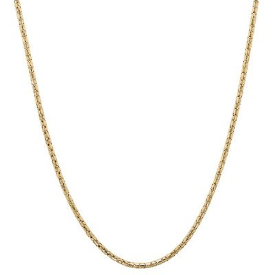 18'' Bird Cage Chain Necklace in 14K Yellow Gold 