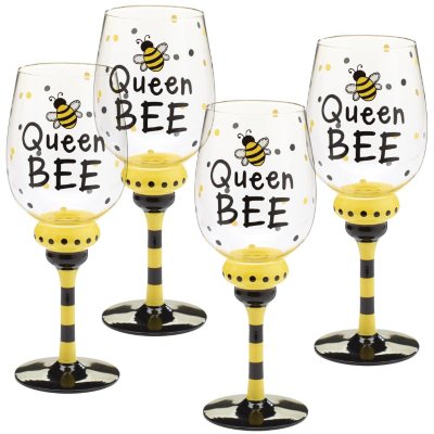 Wine Glasses - Queen Bee ( 4ct.)