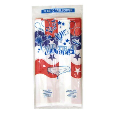 Stars & Stripes Table Cover - 54" x 108" - 24 pk.