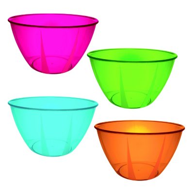 24 oz. Hard Plastic Bowls - Various Colors - 48 ct.