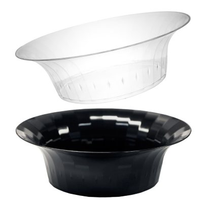 10 oz. Deluxe Bowls - 240 ct. Clear or Black