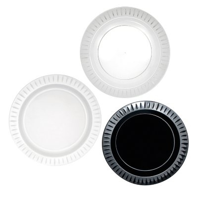 Elegance Plastic Buffet Plates, 9" - 168 Plates