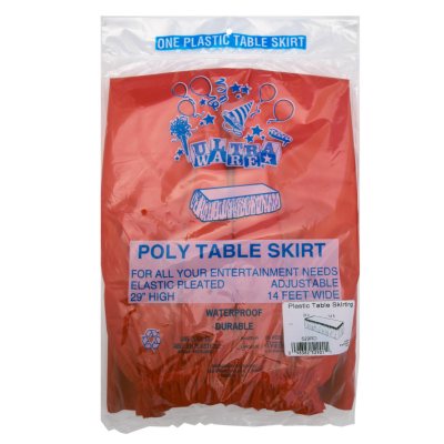 Plastic Table Skirts - 6 pk. Various Colors