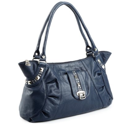Allison Scott Leather Rosalia Tote - Blue