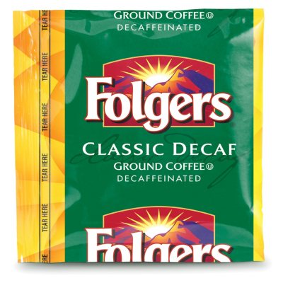 Folgers Classic Decaffeinated Portion Pack Coffee, 0.9 oz. - 42 ct.