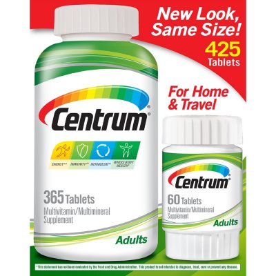 UPC 300051807215 product image for Centrum Adult Multivitamin - 365 ct. + 60 ct. Tablets | upcitemdb.com