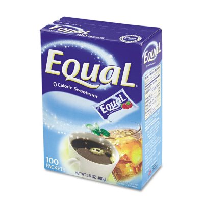 Equal, with Nutrasweet - 100 Pk/bx