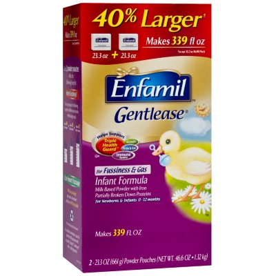 Enfamil Gentlease Infant Formula - Powder Pouches - 2/23.3 oz.