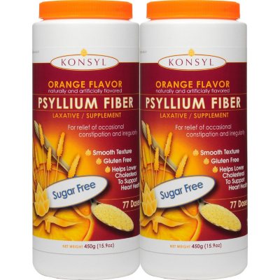 UPC 302241855815 product image for Konsyl Psyllium Fiber, Sugar Free, Orange (450 grams - 2 pk.) | upcitemdb.com