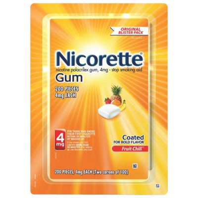 UPC 307667867633 product image for Nicorette 4 mg Gum - Fruit Chill (100 ct, 2 pk.) | upcitemdb.com