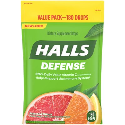 UPC 312546633971 product image for Halls Defense Assorted Citrus Vitamin C Drops (180 ct.) | upcitemdb.com