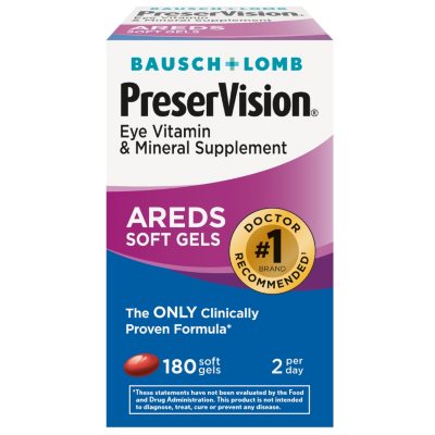 UPC 324208532508 product image for Bausch & Lomb PreserVision Eye Vitamin Supplement - 180 Softgels | upcitemdb.com