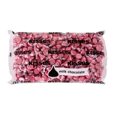 UPC 340001334378 product image for Hershey's Kisses w/ Pink Foil (4.1 lbs.) | upcitemdb.com