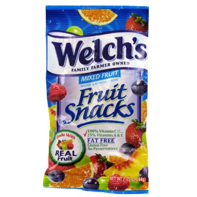 Welch's Mixed Fruit Snacks - 2.25 oz. Bag - 48 ct.