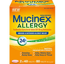 UPC 363824911625 product image for Mucinex Allergy Non Drowsy - 80 ct. | upcitemdb.com