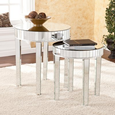 Avonlea Mirrored Nesting Table 2-piece Set