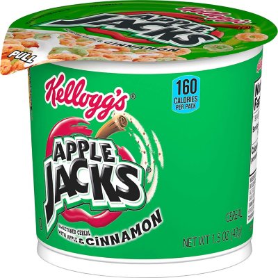 UPC 038000125713 product image for Kellogg's Apple Jacks Breakfast Cereal in a Cup (12 ct.) | upcitemdb.com