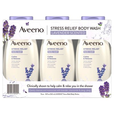 UPC 381372020224 product image for Aveeno Stress Relief Body Wash with Lavender & Chamomile, (18 oz ea, 3pk) | upcitemdb.com