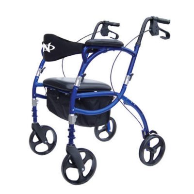 Hugo® Navigator: 2-in-1 Rollator &Transport Chair