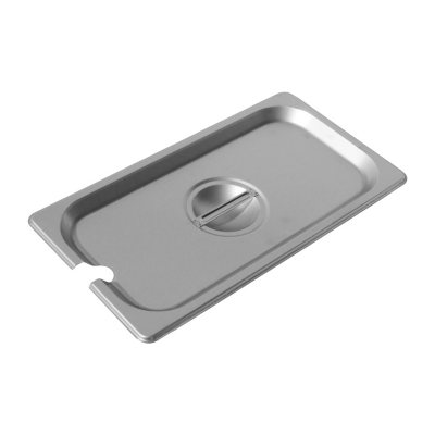 Chef's Supreme Third Size Food Pan Lid, Slotted