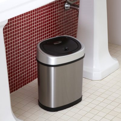 Nine Stars Sensor Trash Can - Stainless Steel - 3.2 gal.