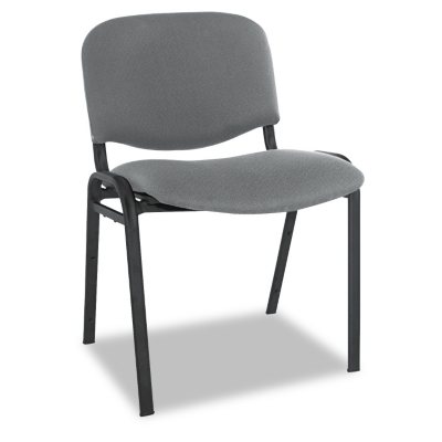 Alera - Reception-Style Stacking Chairs - Gray - 4 Pack