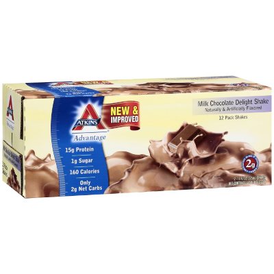 Atkins® Advantage™ Milk Chocolate Delight Shake - 11 fl. oz. - 12 ct.