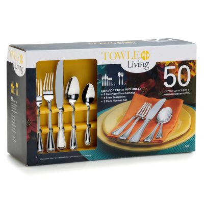 Towle Living 50 Piece Flatware Set - Zoe