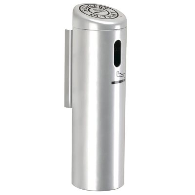 Wall Mounted Cigarette Receptacle - Silver