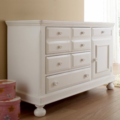 Hamilton Collection Combo Dresser - Rubbed White