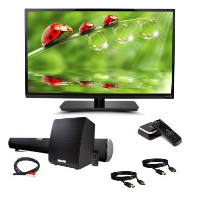 VIZIO 39" HDTV Home Entertainment Bundle - TV, Soundbar, HDMI Cables, Co-star Streaming Player