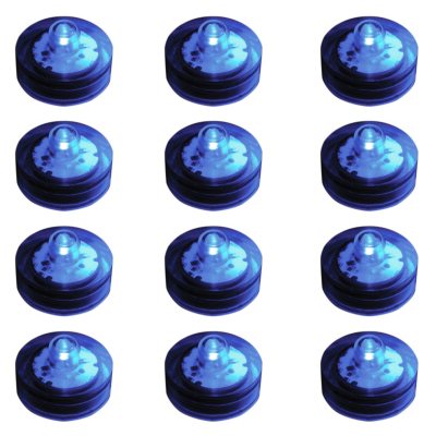 Water Proof LED Lights - Blue - 12 ct. 