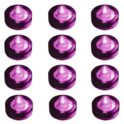 Water Proof LED Lights - Purple - 12 ct. 