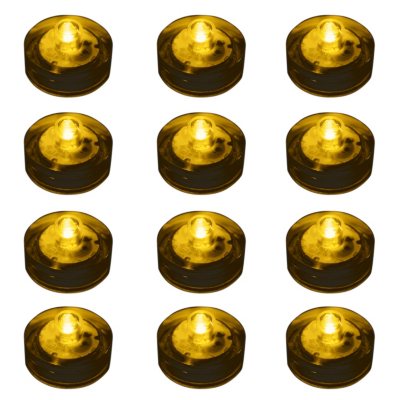Water Proof LED Lights - Amber - 12 ct. 