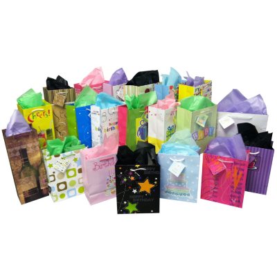 Gift Bag and Tissue Assortment - 24 ct.