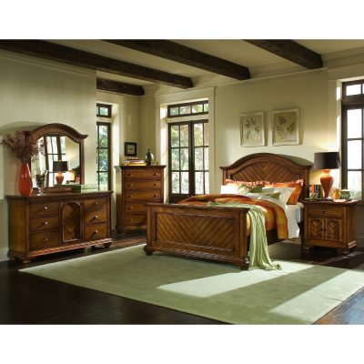 Addison Chestnut Bedroom Set - Twin - 4 pc.
