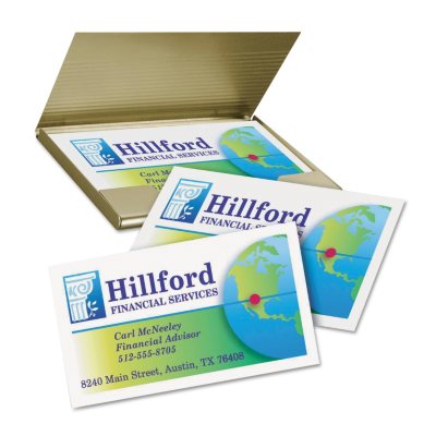 Avery Premium Clean Edge Inkjet Business Cards - White - 500 ct.