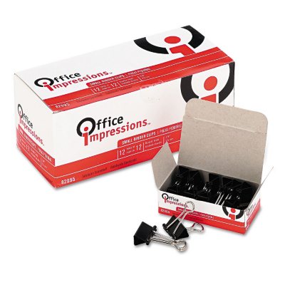 Office Impressions - Binder Clips, Small, 12 Count - 10 Pack