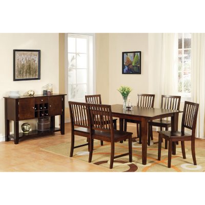 Ava Espresso Dining Set -  7 pc.