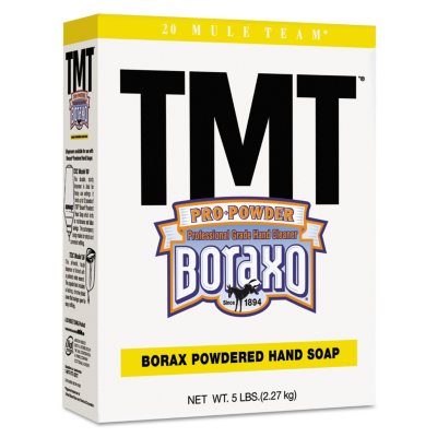 Boraxo - TMT Powdered Hand Soap, Unscented Powder, 5lb Box -  10/Carton