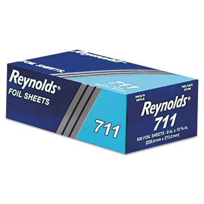 Reynolds Pop-Up Foil Sheets, 9" x 10 3/4", 500 Sheets per Box - 6 Boxes